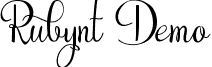 Rubynt Demo font - Rubynt Demo.ttf