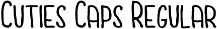 Cuties Caps Regular font - CutiesCaps Free.otf