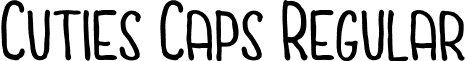 Cuties Caps Regular font - CutiesCaps Free.ttf