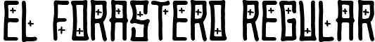 El Forastero Regular font - El_Forastero.ttf