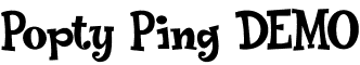 Popty Ping DEMO font - Popty Ping DEMO.otf