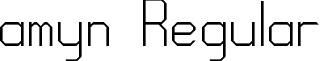 amyn Regular font - amyn.ttf