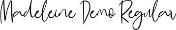 Madeleine Demo Regular font - Madeleine-Demo.otf