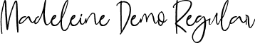 Madeleine Demo Regular font - Madeleine-Demo.ttf