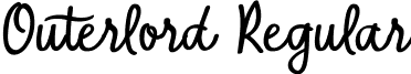 Outerlord Regular font - Outerlord Demo.ttf
