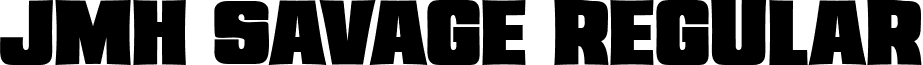 JMH Savage Regular font - JMH Savage.ttf