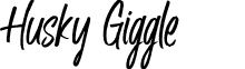 Husky Giggle DEMO font - HuskyGiggle DEMO.ttf