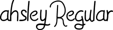 ahsley Regular font - ahsley.ttf