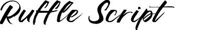 Ruffle Script DEMO font - RuffleScript-DEMO.ttf