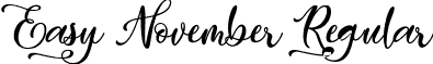 Easy November Regular font - Easy November.ttf