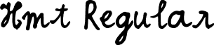 Hmt Regular font - HMTfont.ttf