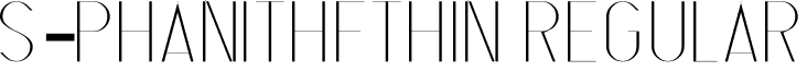 S-PHANITHFTHIN Regular font - S-PHANITH_FTHIN.ttf