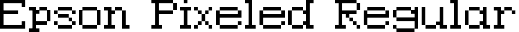 Epson Pixeled Regular font - Epson Pixeled.ttf