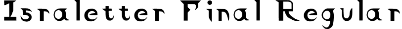 Israletter Final Regular font - IsraletterFinal-Regular-2.otf