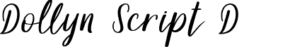 Dollyn Script DEMO font - Dollyn DEMO.ttf