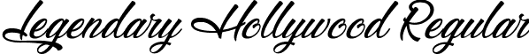 Legendary Hollywood Regular font - Legendary_Hollywood.ttf