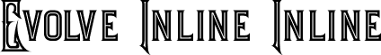 Evolve Inline Inline font - EvolveInline.otf