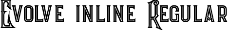 Evolve inline Regular font - EvolveInline.ttf