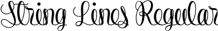 String Lines Regular font - StringLines.otf