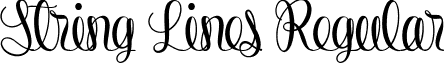 String Lines Regular font - StringLines.ttf