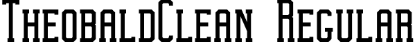 TheobaldClean Regular font - Theobald_Clean.otf