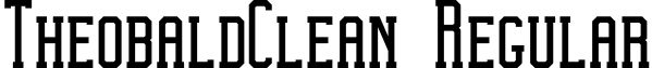 TheobaldClean Regular font - Theobald_Clean.ttf
