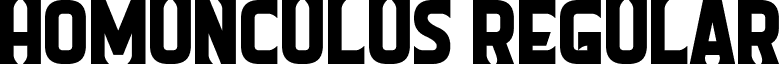 Homunculus Regular font - Homunculus.otf