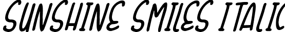 Sunshine Smiles Italic font - Sunshine Smiles Italic.otf