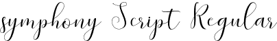 symphony Script Regular font - Symphony Script.otf