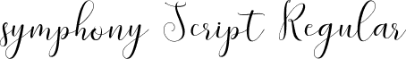 symphony Script Regular font - Symphony_Script.ttf