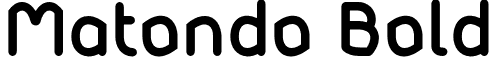 Matondo Bold font - MatondoBold.otf