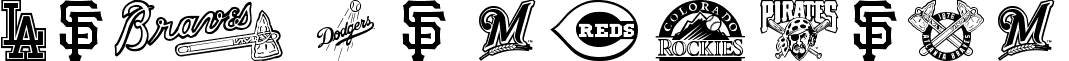 MLB NL Regular font - MLB NL.ttf