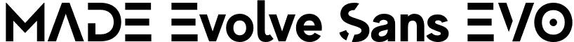 MADE Evolve Sans EVO font - MADE Evolve Sans Bold EVO (PERSONAL USE).otf