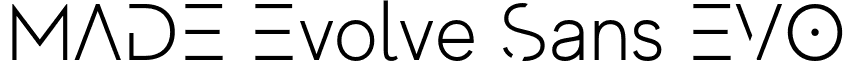 MADE Evolve Sans EVO font - MADE Evolve Sans Light EVO (PERSONAL USE).otf