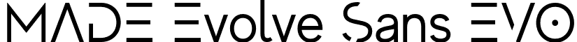 MADE Evolve Sans EVO font - MADE Evolve Sans Regular EVO (PERSONAL USE).otf
