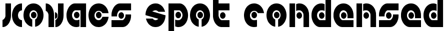 Kovacs Spot Condensed font - kovacsspotcond.ttf