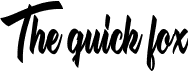 The quick fox font - The_quick_fox_Personal_Use.ttf