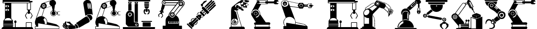 Robotic Arm Regular font - Robotic_Arm.otf