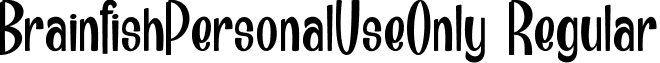 BrainfishPersonalUseOnly Regular font - Brainfish_PersonalUseOnly.ttf