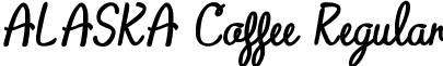 ALASKA Coffee Regular font - ALASKA_Coffee.ttf