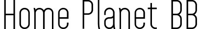 Home Planet BB font - HomePlanet-Regular.otf