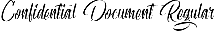 Confidential Document Regular font - Confidential_Document.ttf