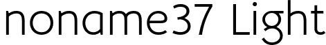 noname37 Light font - no_name_37_Light.otf