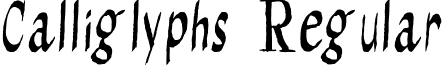 Calliglyphs Regular font - Calliglyphs.ttf
