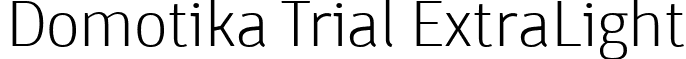 Domotika Trial ExtraLight font - Domotika-ExtraLight-trial.ttf