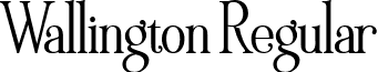 Wallington Regular font - Wallington-Regular.ttf