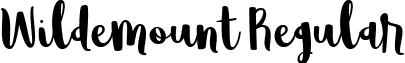 Wildemount Regular font - Wildemount Demo.ttf