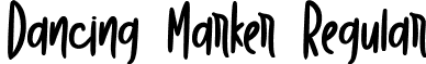 Dancing Marker Regular font - Dancing Marker.ttf