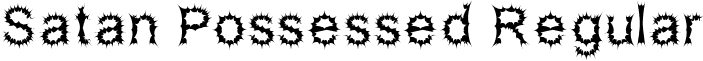 Satan Possessed Regular font - design.horror.Sataposs.ttf