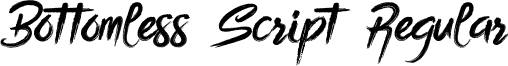 Bottomless Script Regular font - Bottomless_Script.ttf